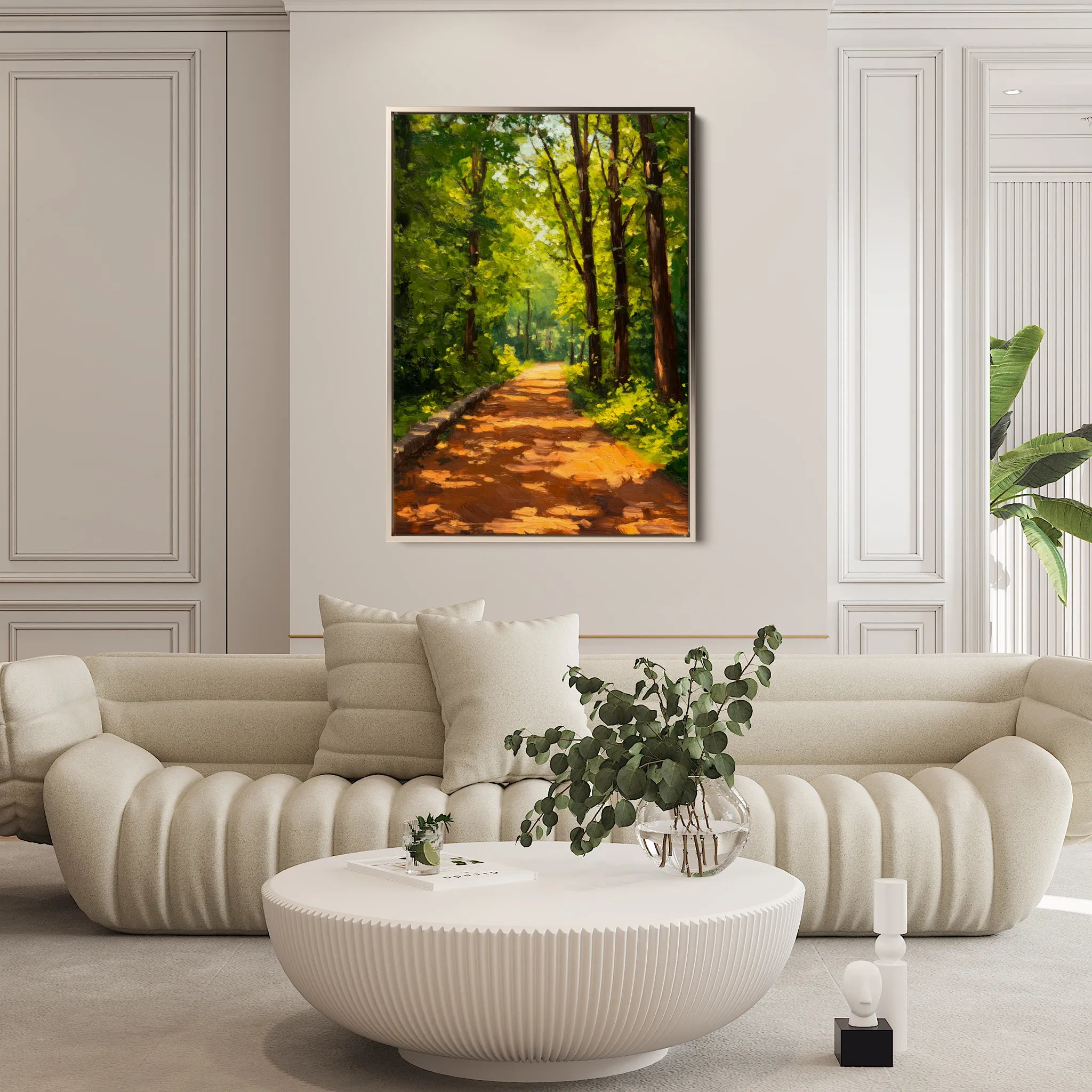 Landscape 458 Canvas Art 18" x 24" / 45 x 60 cm / Black