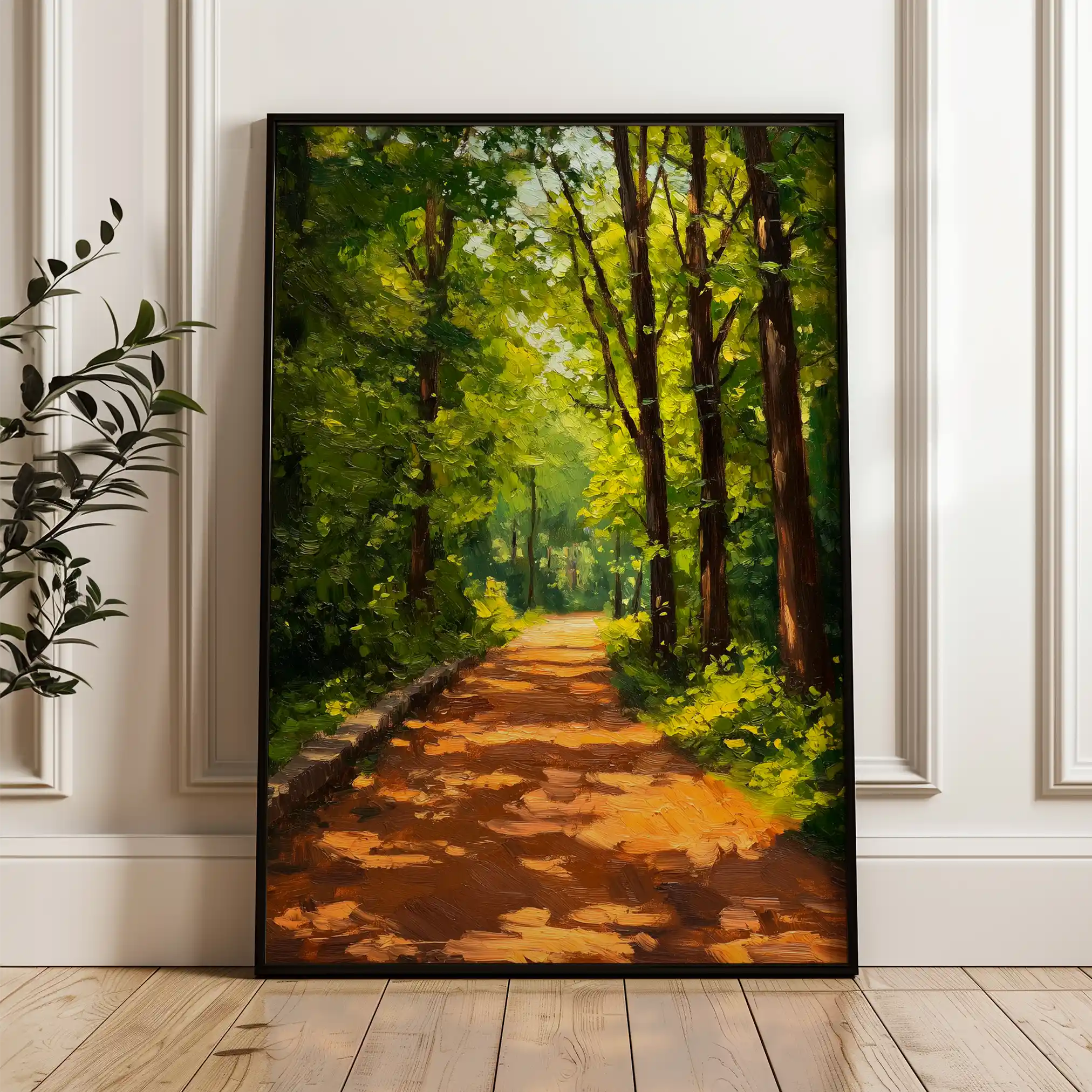 Landscape 458 Canvas Art 60 x 40 cm / Black
