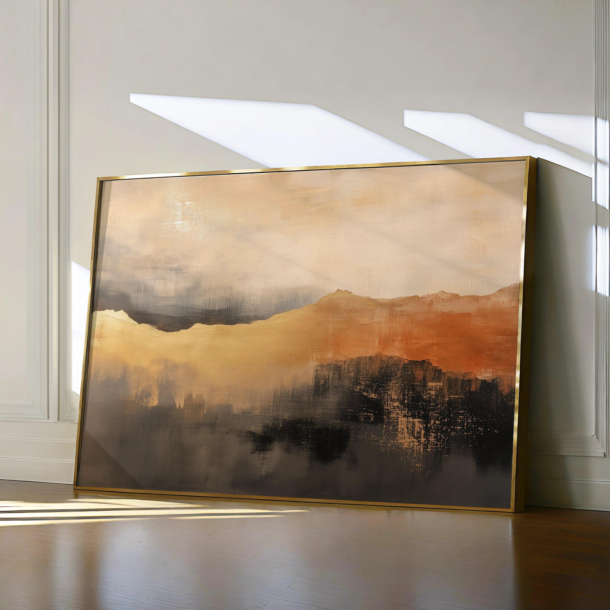 Abstract 459 Canvas Art 18" x 24" / 45 x 60 cm / Black
