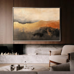 Abstract 459 Canvas Art 18" x 24" / 45 x 60 cm / Black