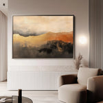 Abstract 459 Canvas Art 60 x 40 cm / Black