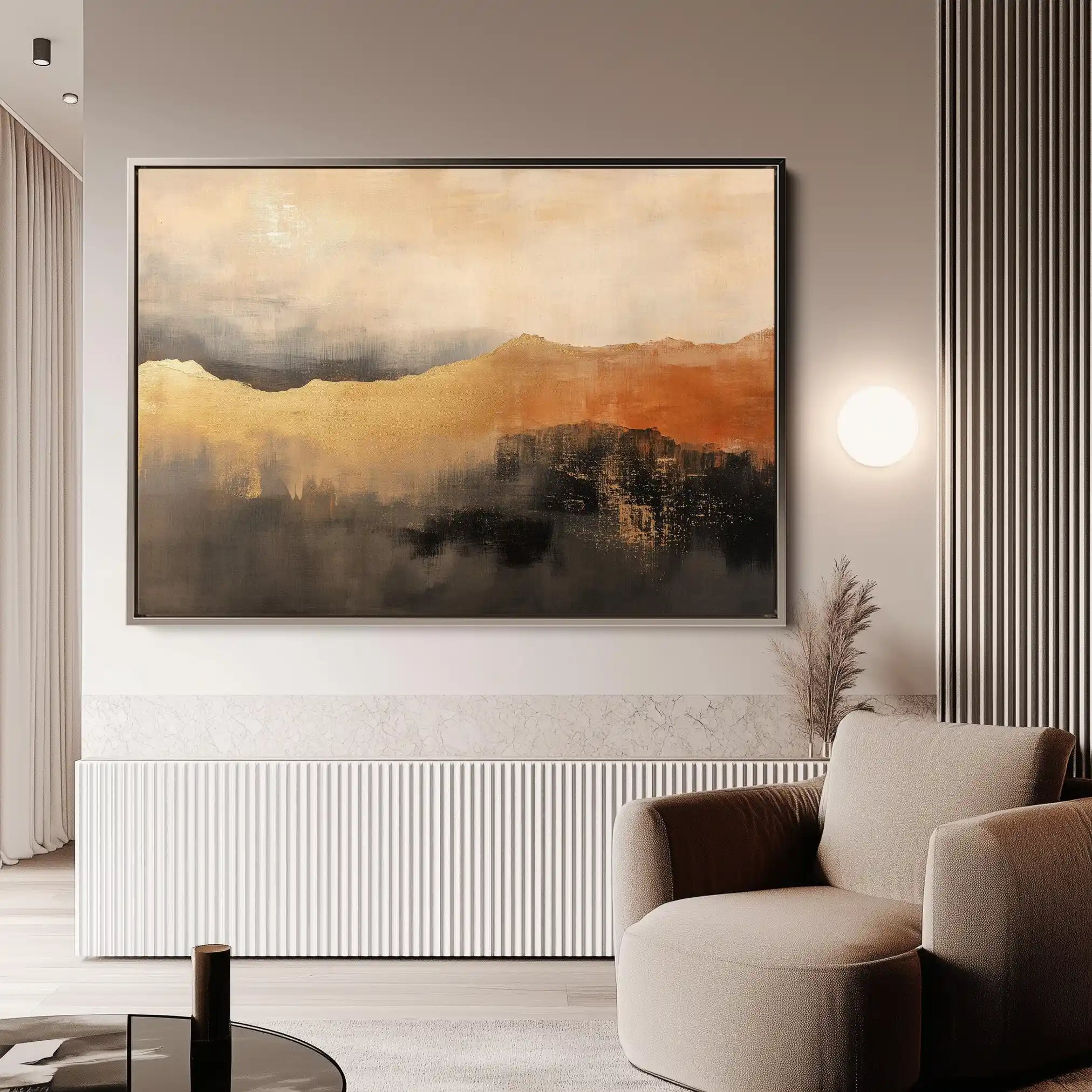 Abstract 459 Canvas Art 60 x 40 cm / Black