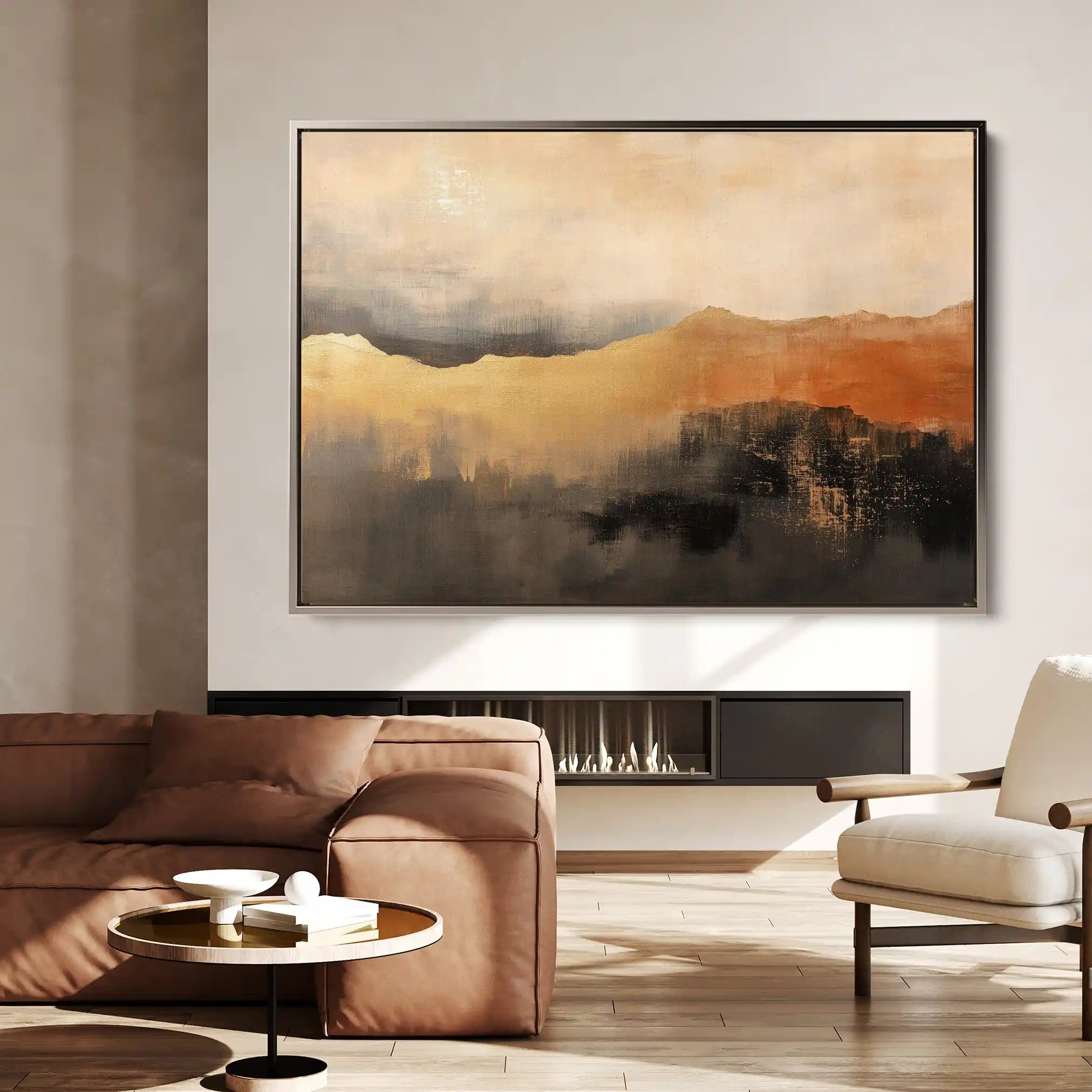 Abstract 459 Canvas Art 60 x 40 cm / Black