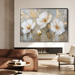 Floral 459 Canvas Art 18" x 24" / 45 x 60 cm / Black