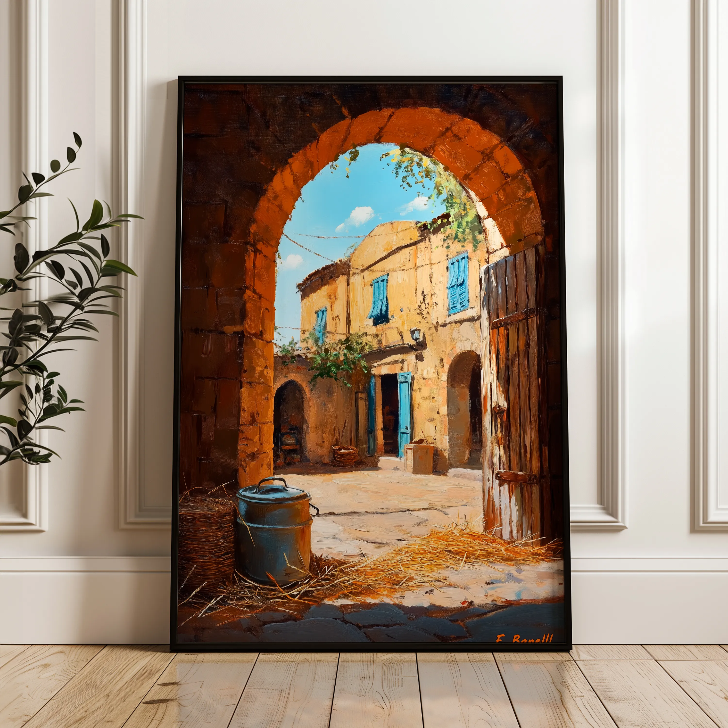 Landscape 459 Canvas Art 18" x 24" / 45 x 60 cm / Black