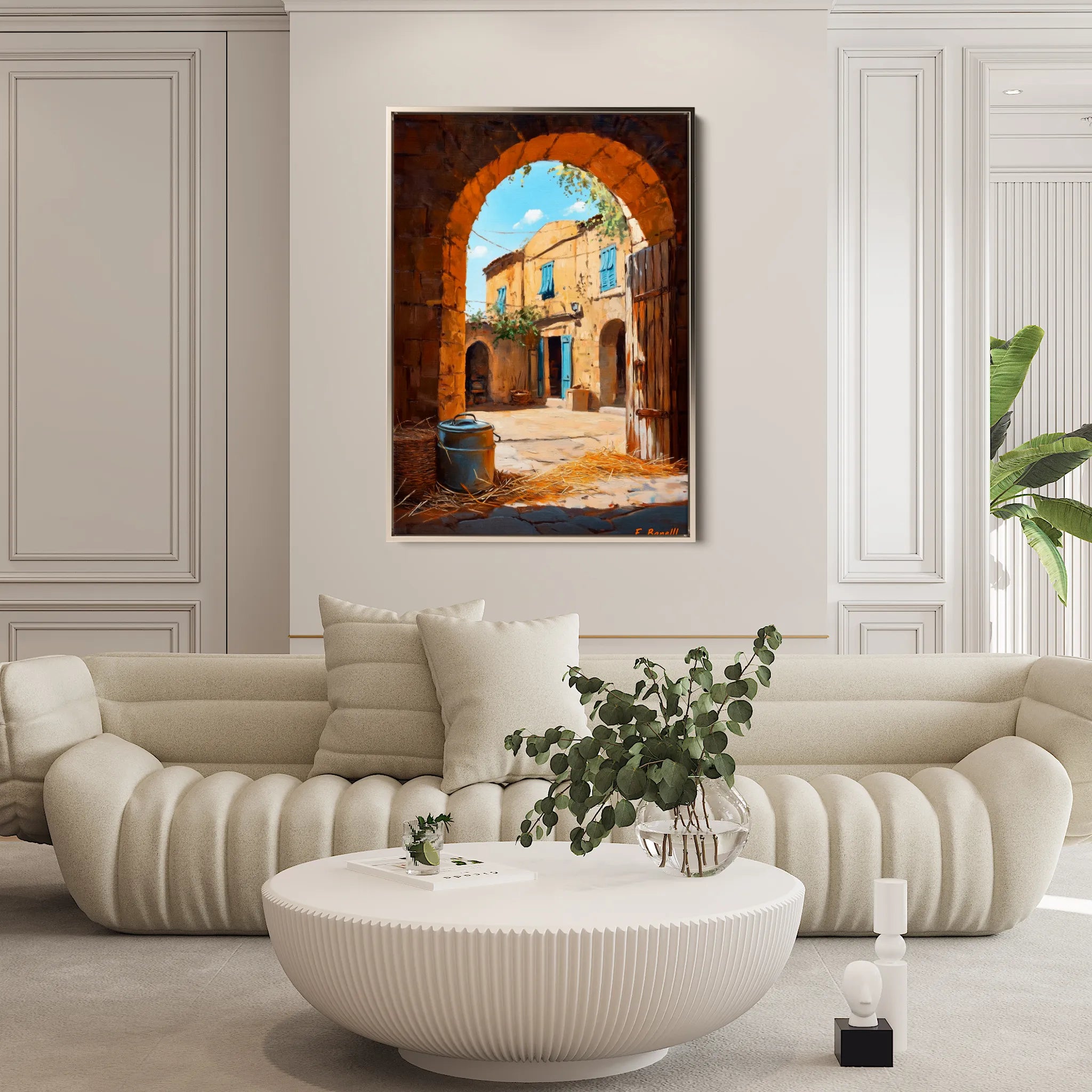 Landscape 459 Canvas Art 18" x 24" / 45 x 60 cm / Black