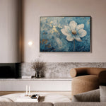 Floral 460 Canvas Art 18" x 24" / 45 x 60 cm / Black