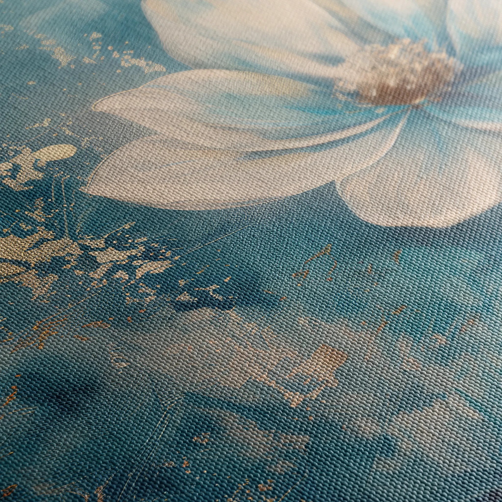 Floral 460 Canvas Art 18" x 24" / 45 x 60 cm / Black