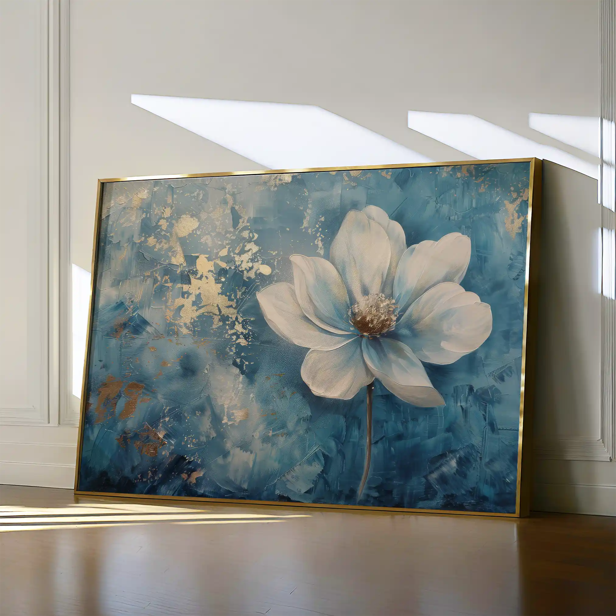 Floral 460 Canvas Art 60 x 40 cm / Black