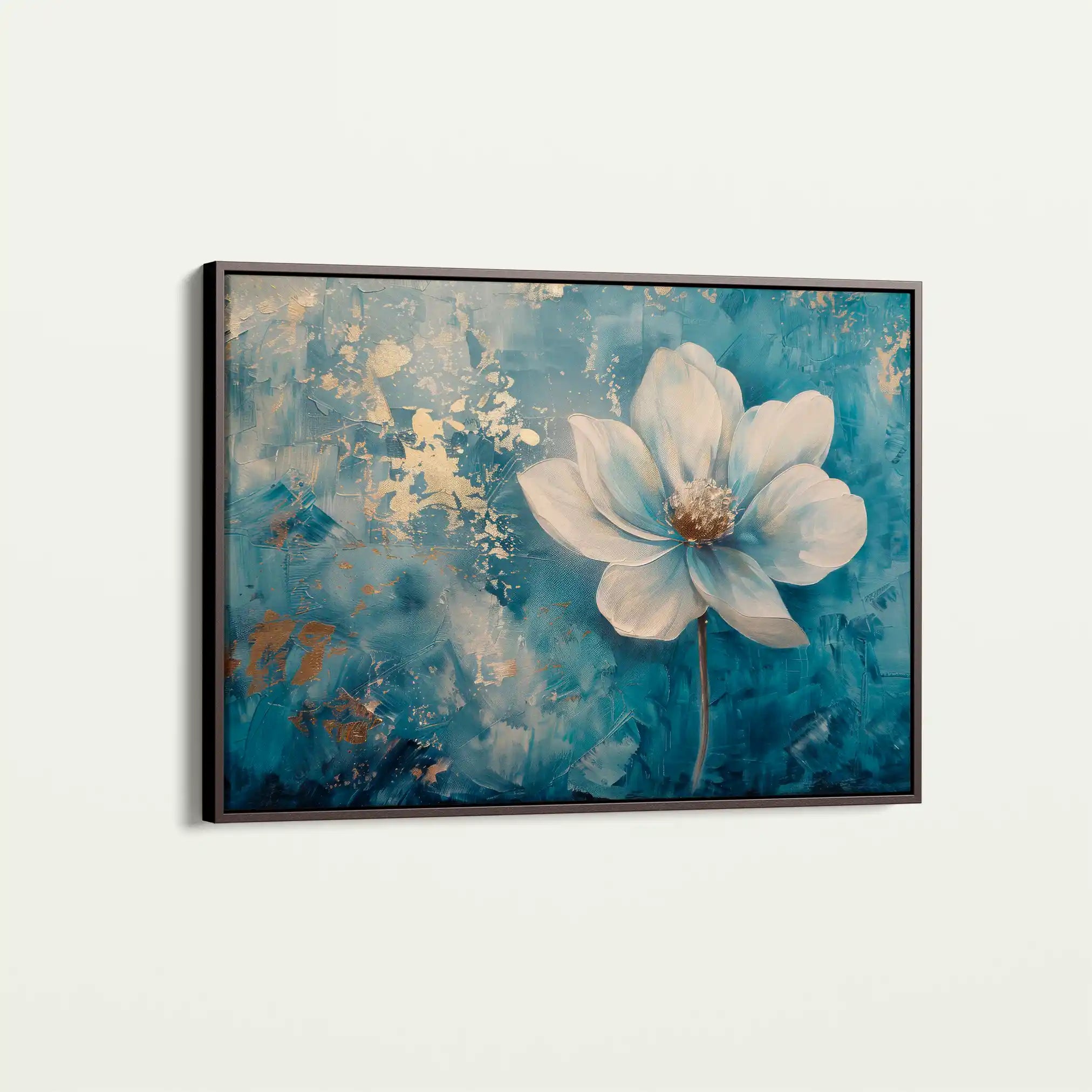 Floral 460 Canvas Art 60 x 40 cm / Black