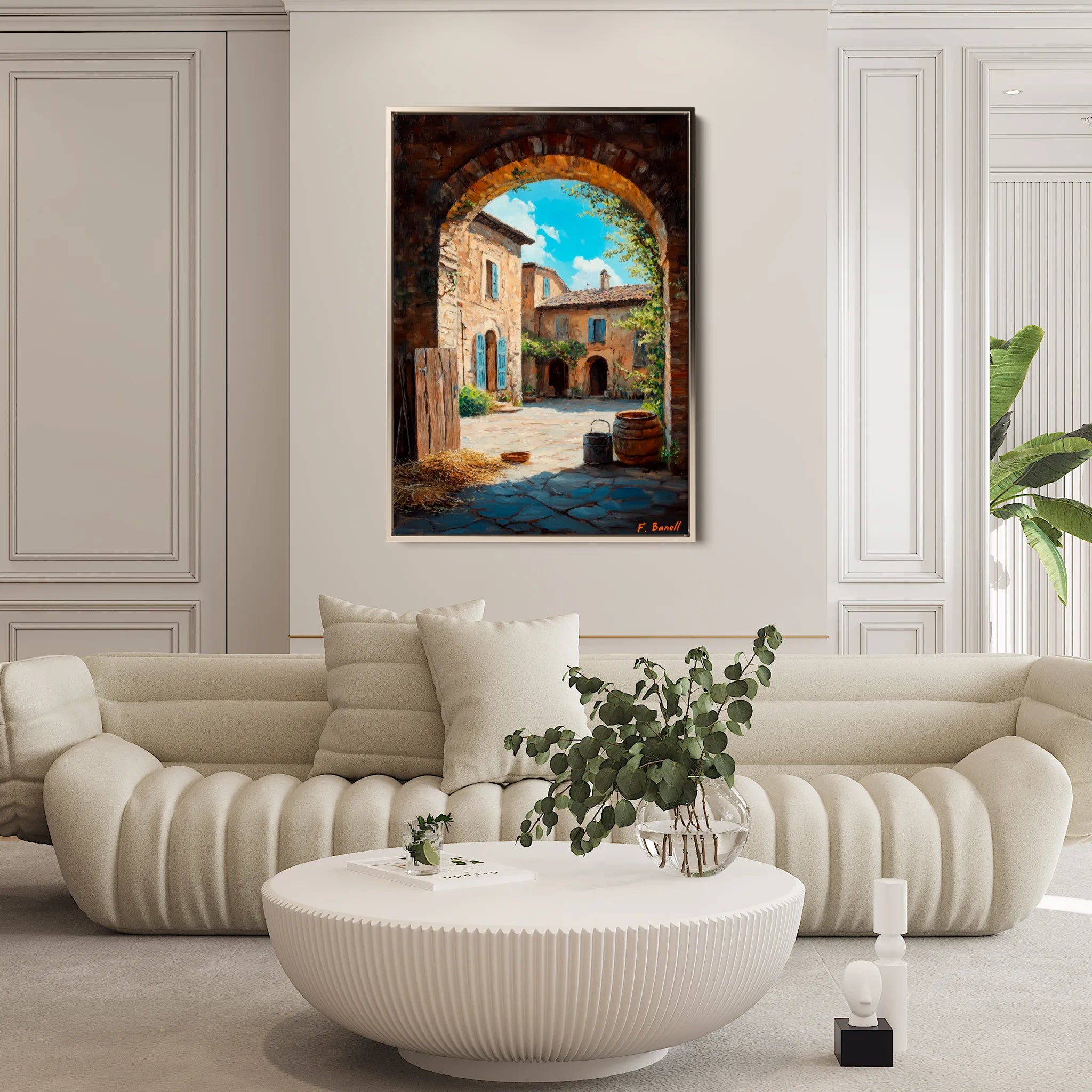 Landscape 460 Canvas Art 18" x 24" / 45 x 60 cm / Black