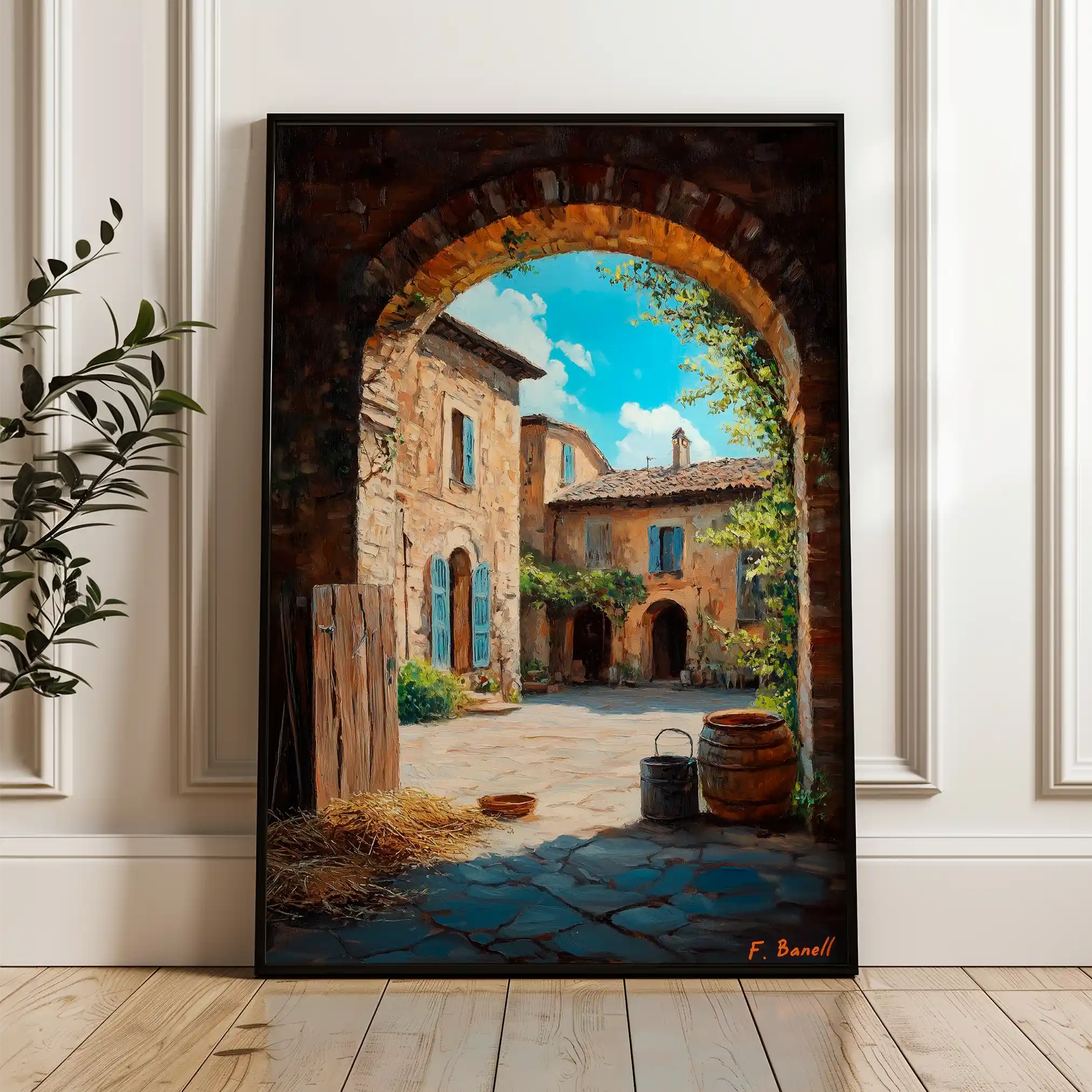 Landscape 460 Canvas Art 60 x 40 cm / Black