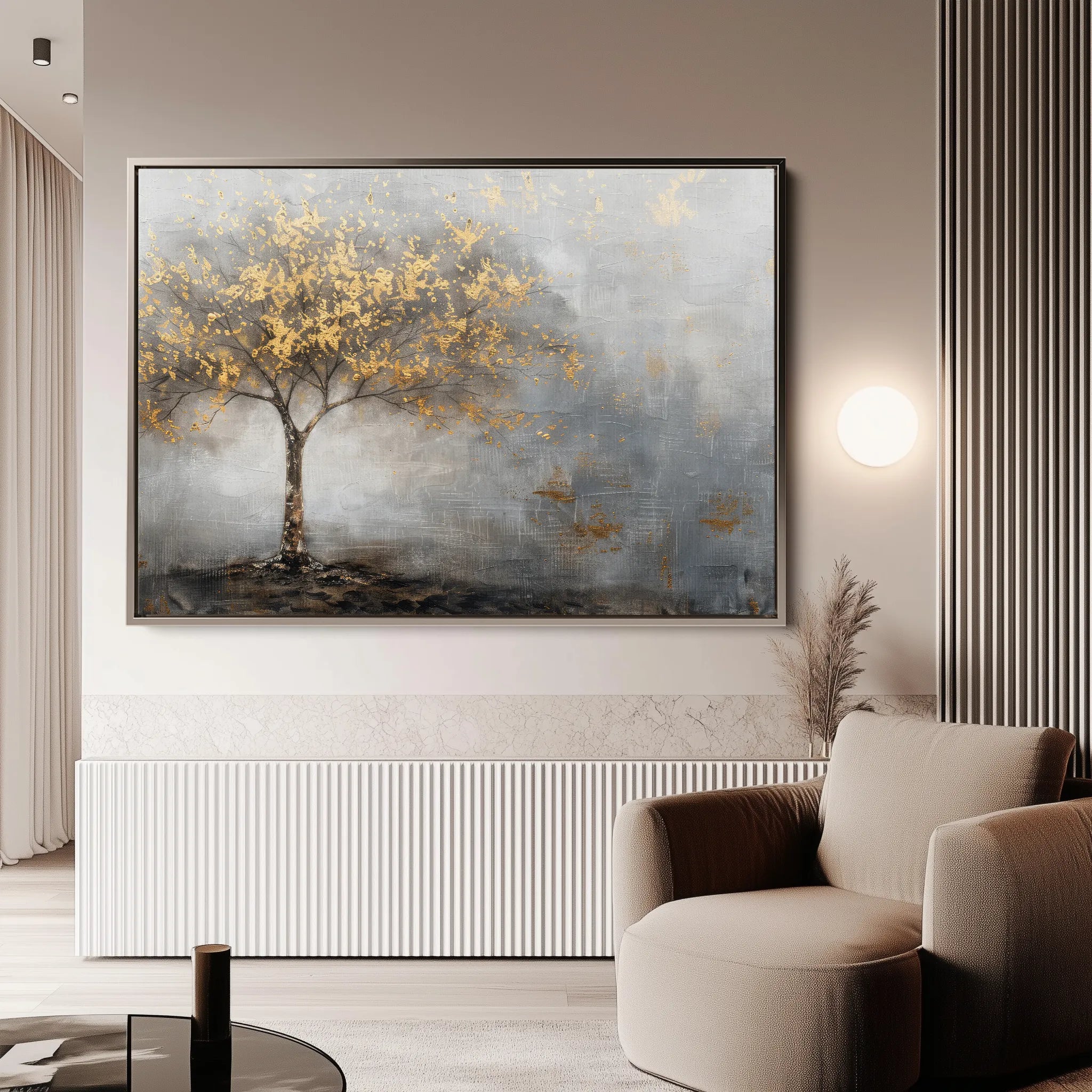 Floral 461 Canvas Art 18" x 24" / 45 x 60 cm / Black