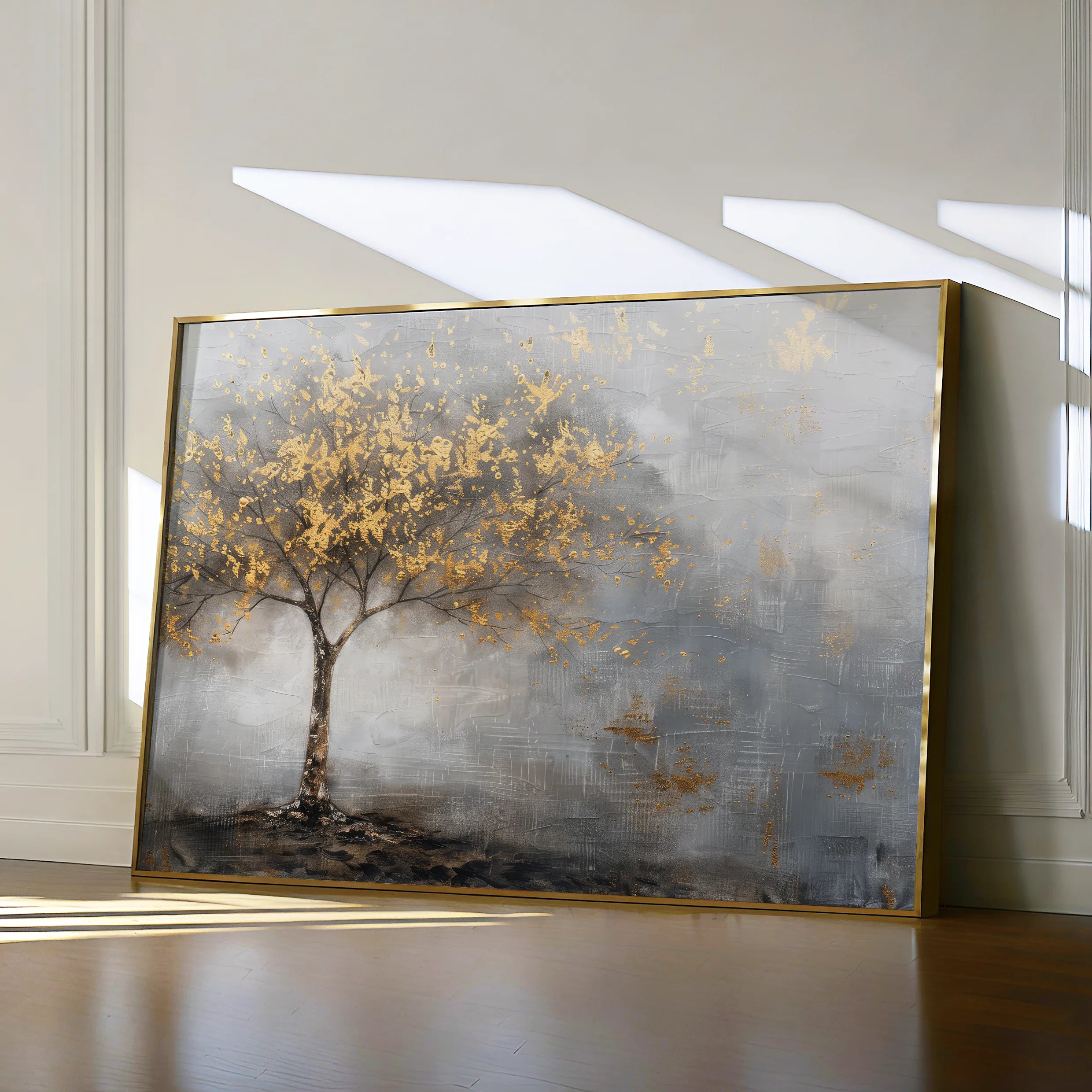 Floral 461 Canvas Art 18" x 24" / 45 x 60 cm / Black