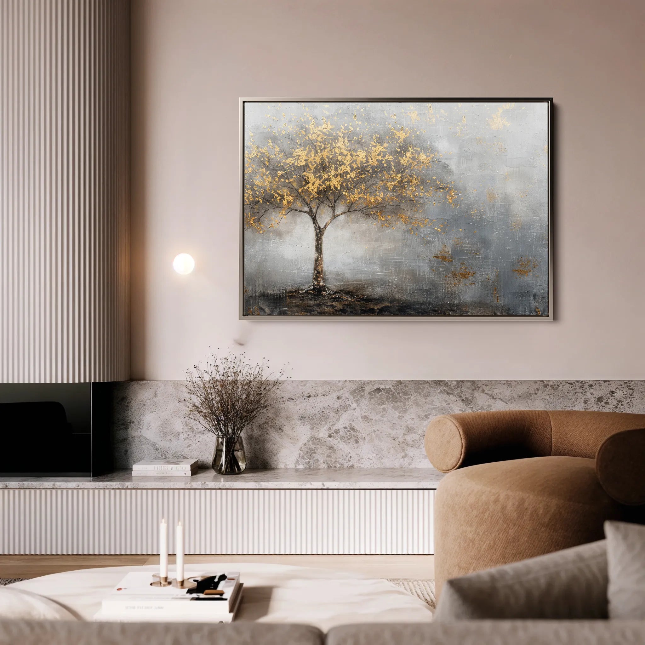 Floral 461 Canvas Art 18" x 24" / 45 x 60 cm / Black