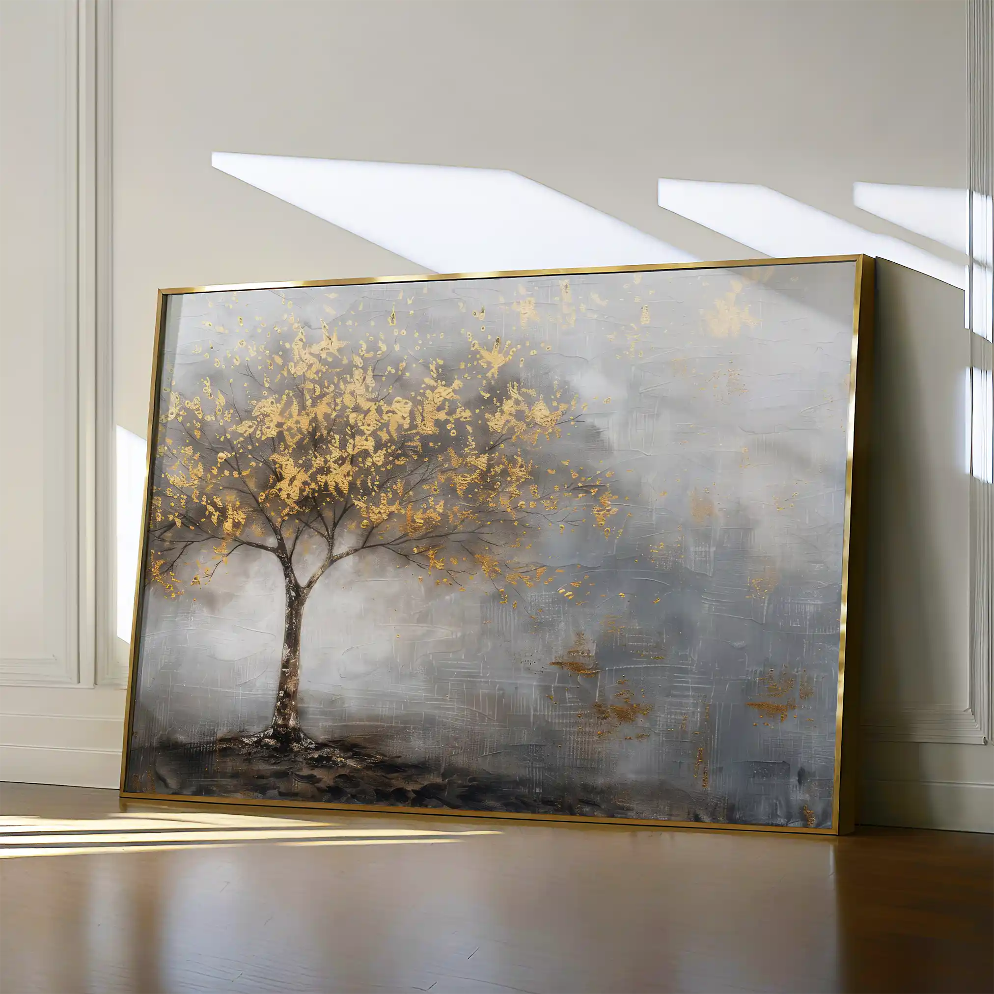 Floral 461 Canvas Art 60 x 40 cm / Black