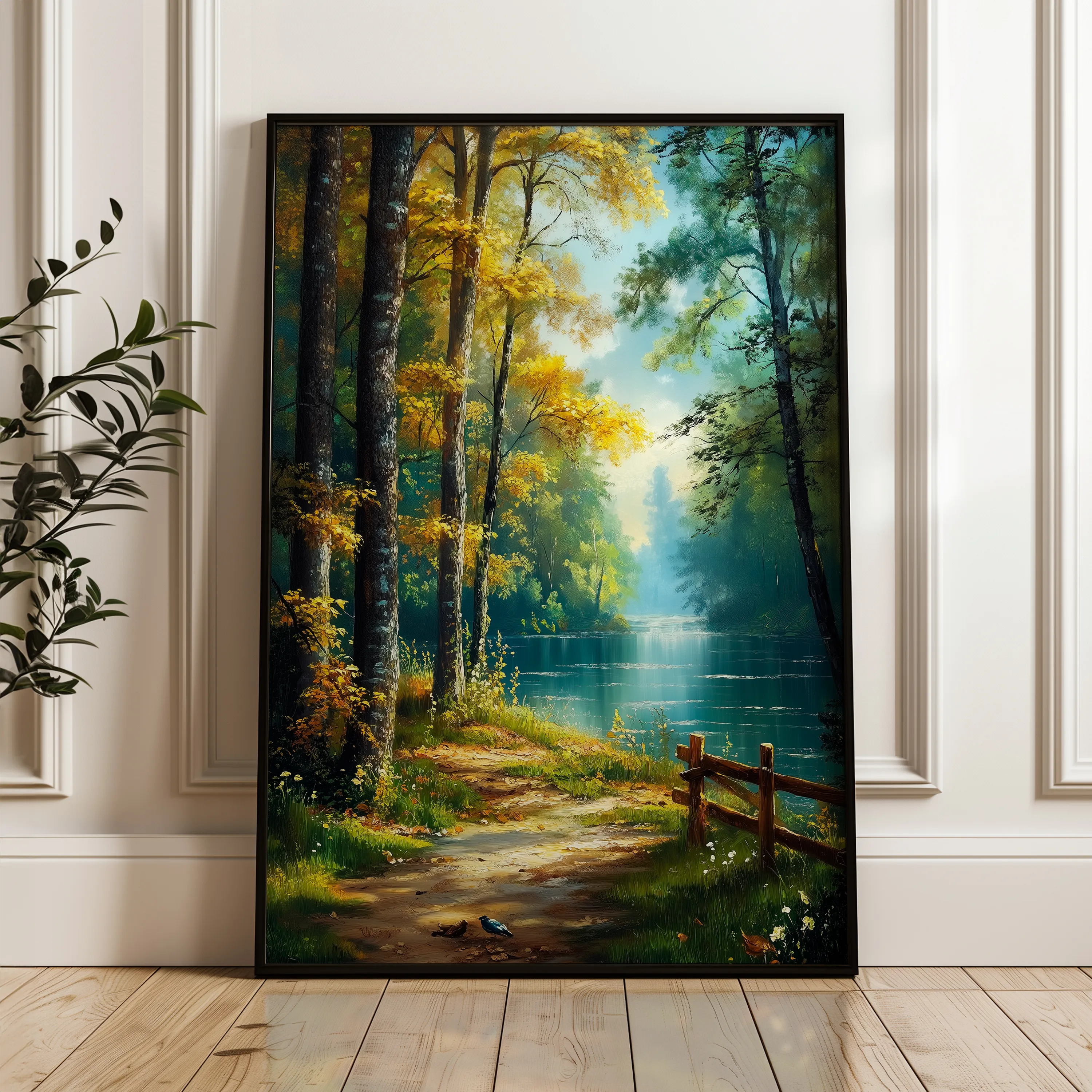 Landscape 461 Canvas Art 18" x 24" / 45 x 60 cm / Black