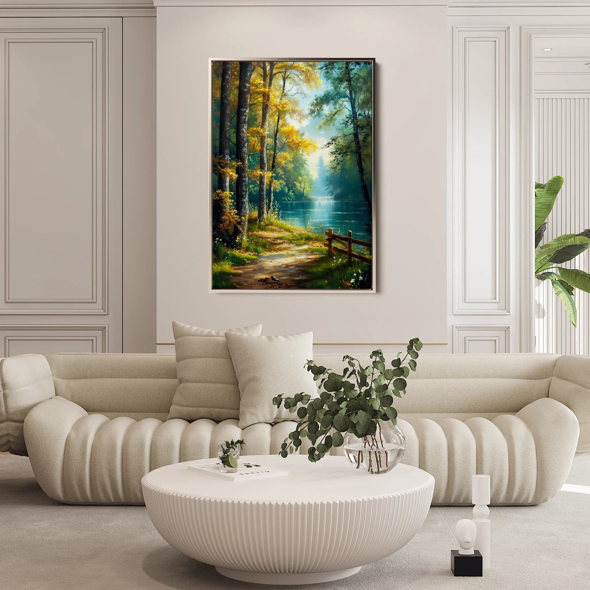 Landscape 461 Canvas Art 18" x 24" / 45 x 60 cm / Black