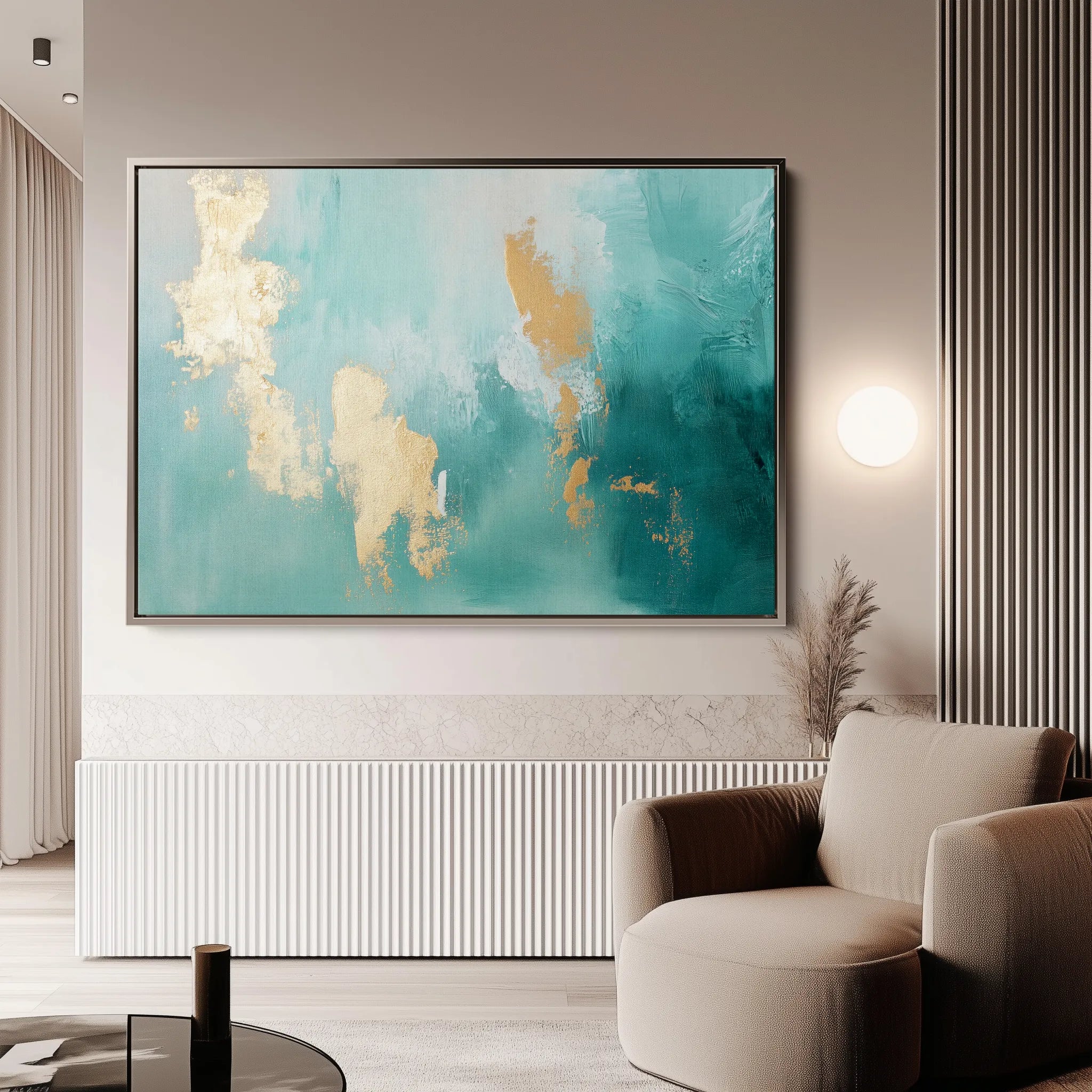 Abstract 462 Canvas Art 18" x 24" / 45 x 60 cm / Black