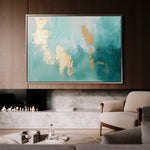 Abstract 462 Canvas Art 18" x 24" / 45 x 60 cm / Black
