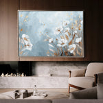 Floral 462 Canvas Art 18" x 24" / 45 x 60 cm / Black