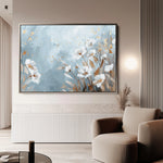 Floral 462 Canvas Art 18" x 24" / 45 x 60 cm / Black