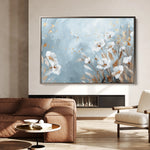 Floral 462 Canvas Art 18" x 24" / 45 x 60 cm / Black