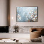 Floral 462 Canvas Art 18" x 24" / 45 x 60 cm / Black