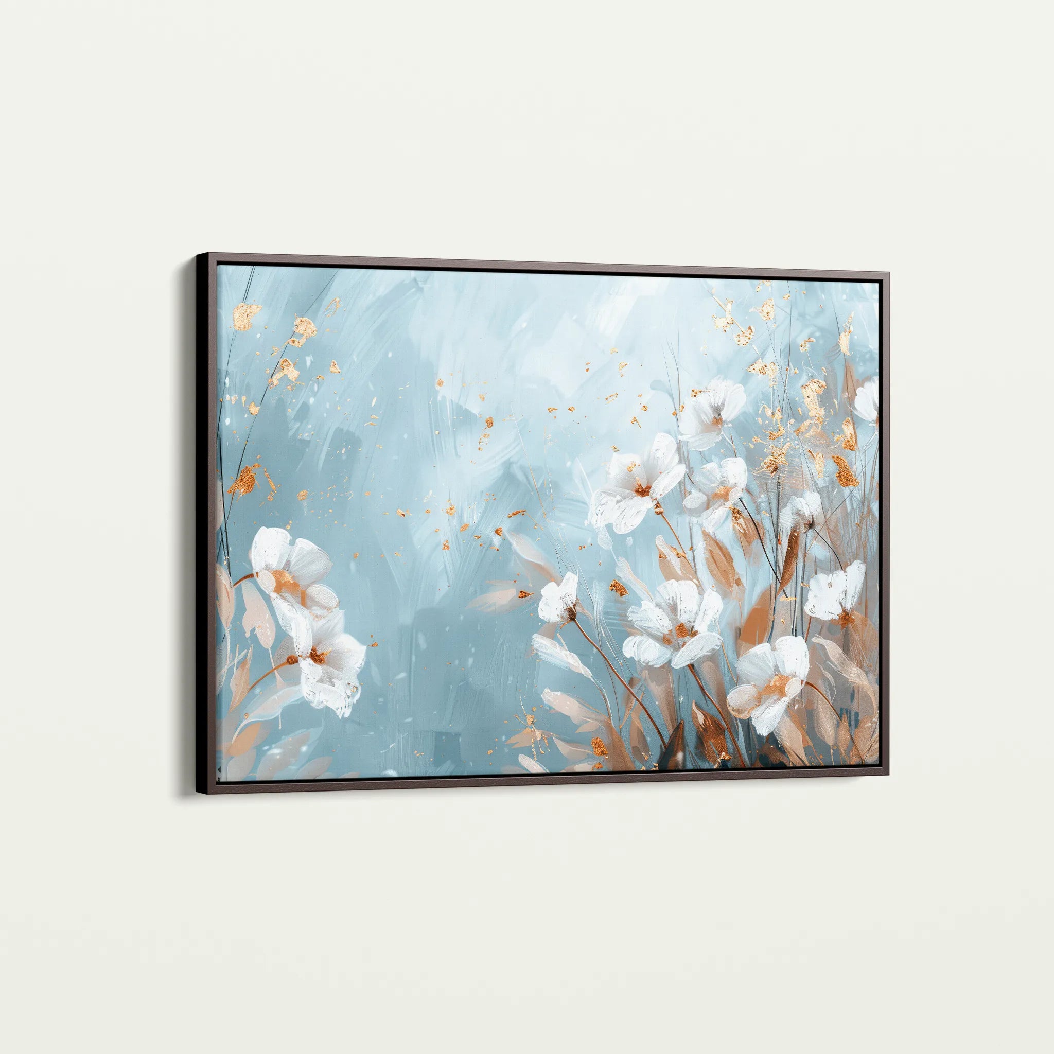 Floral 462 Canvas Art 18" x 24" / 45 x 60 cm / Black