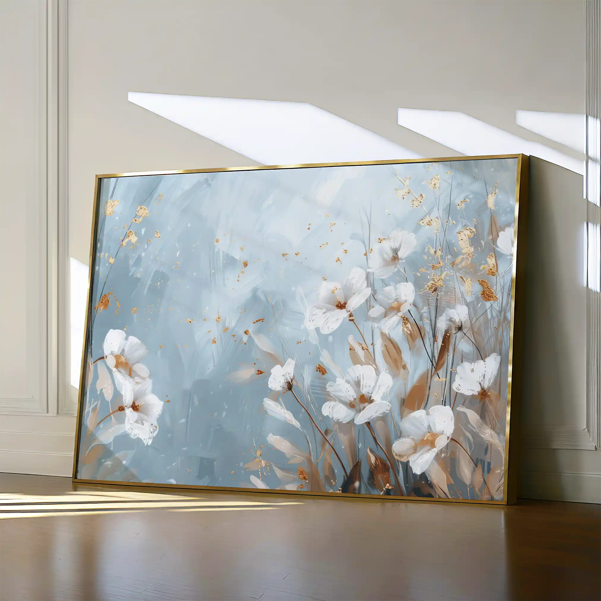 Floral 462 Canvas Art 60 x 40 cm / Black