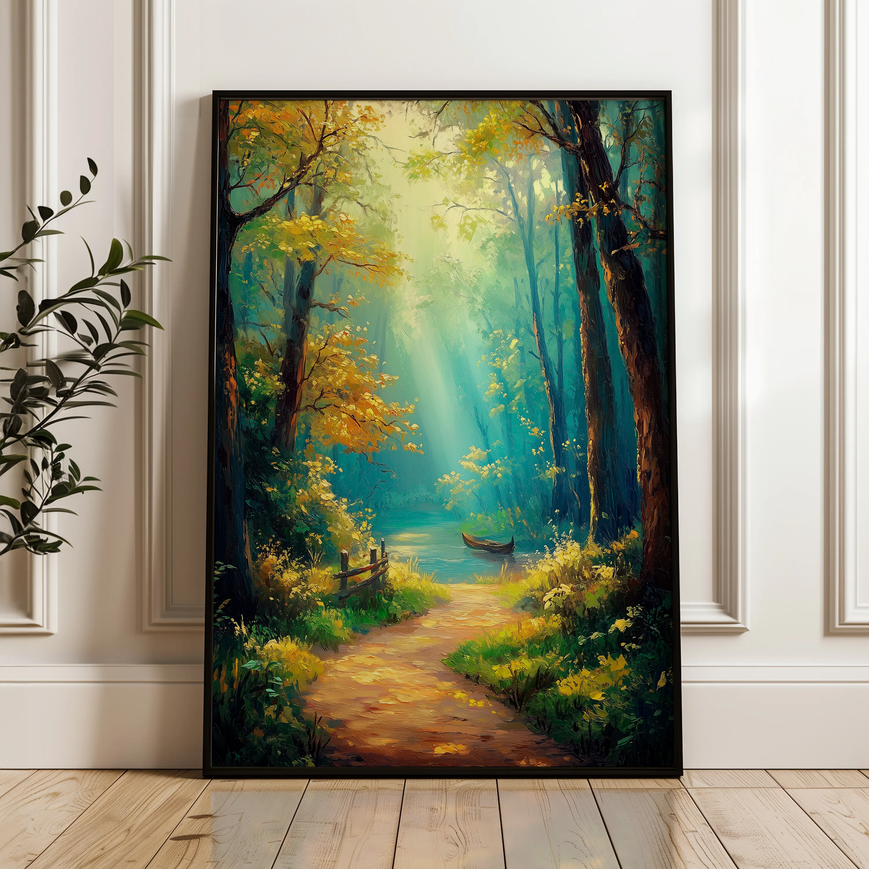 Landscape 462 Canvas Art 18" x 24" / 45 x 60 cm / Black