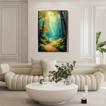 Landscape 462 Canvas Art 18" x 24" / 45 x 60 cm / Black