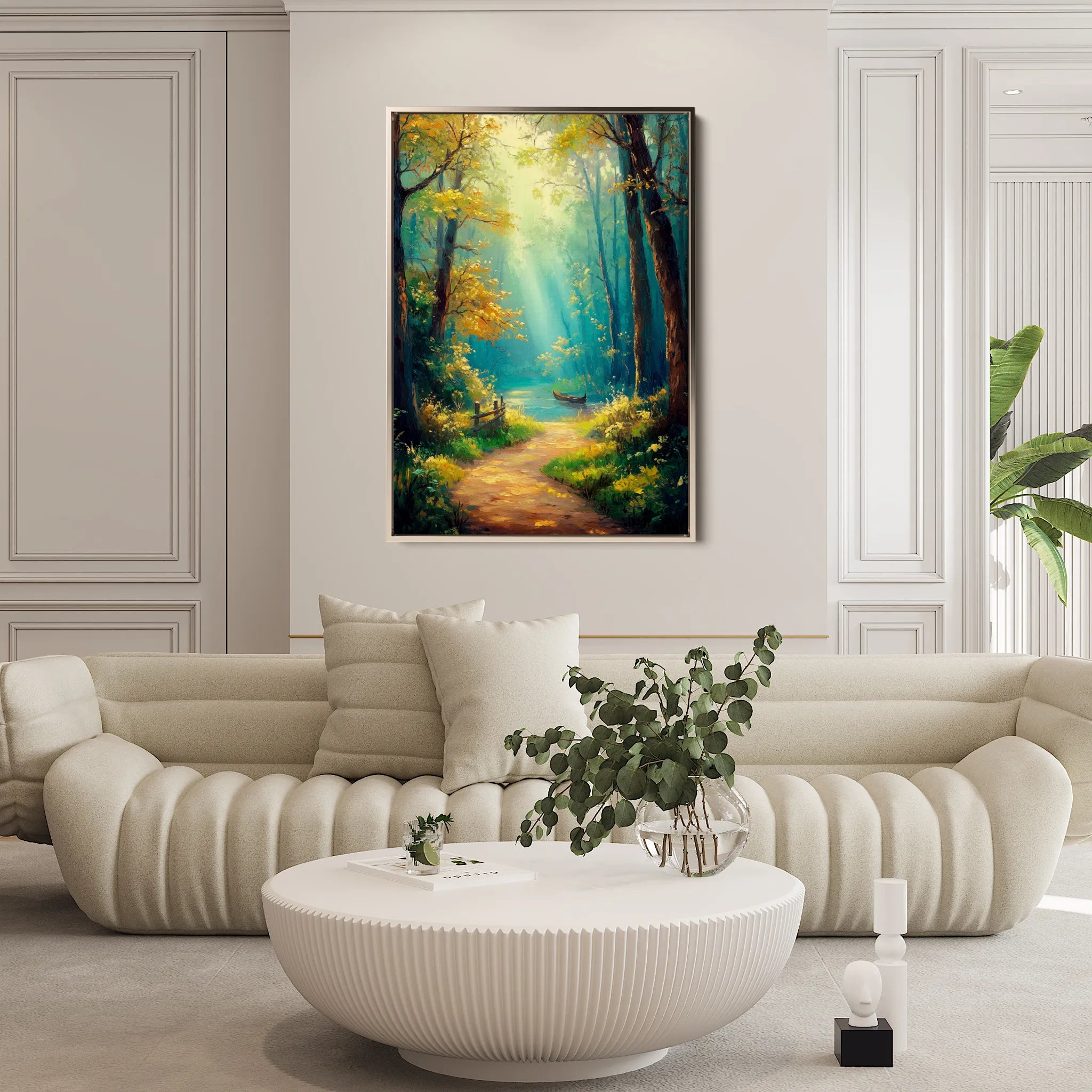 Landscape 462 Canvas Art 18" x 24" / 45 x 60 cm / Black