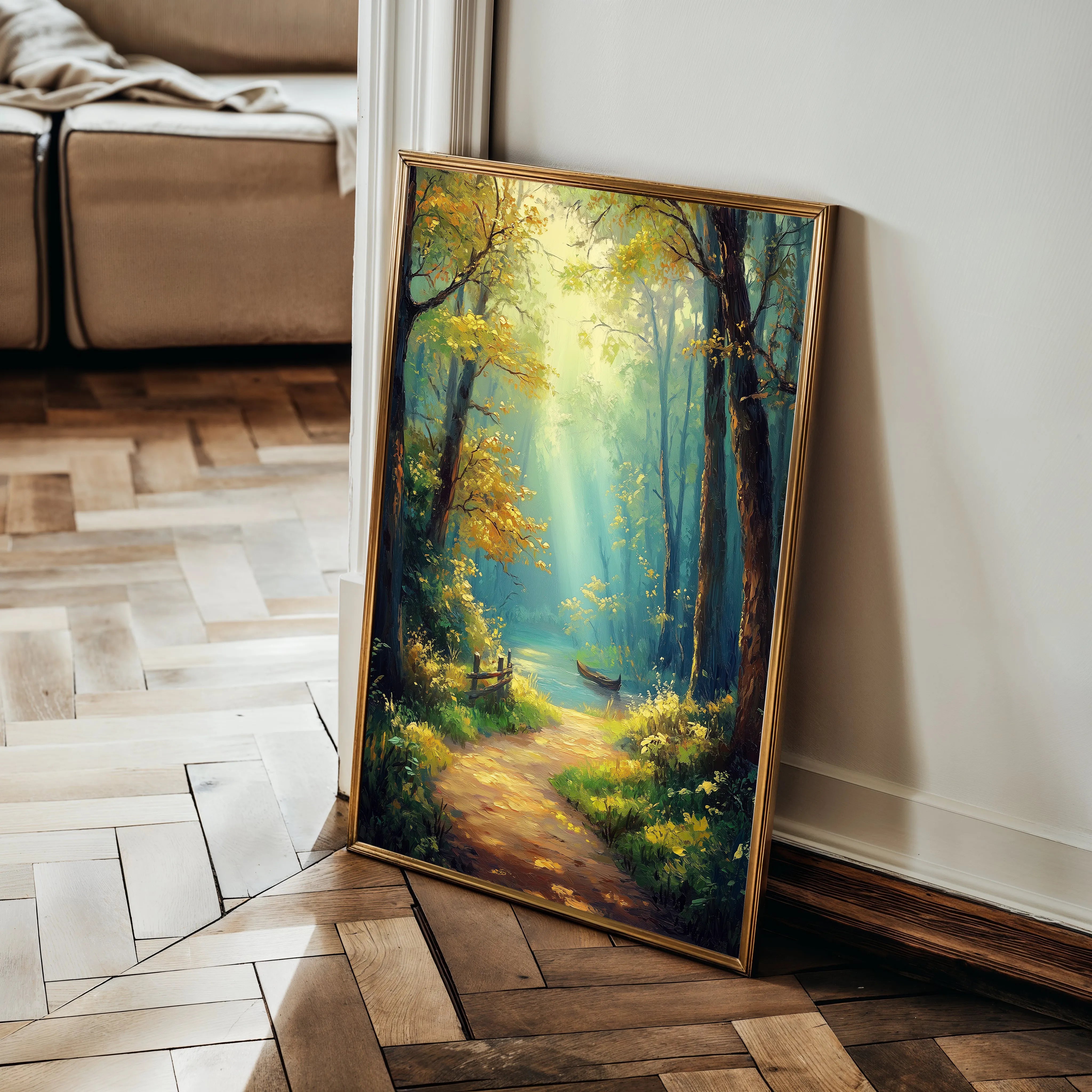 Landscape 462 Canvas Art 18" x 24" / 45 x 60 cm / Black