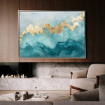 Abstract 463 Canvas Art 18" x 24" / 45 x 60 cm / Black