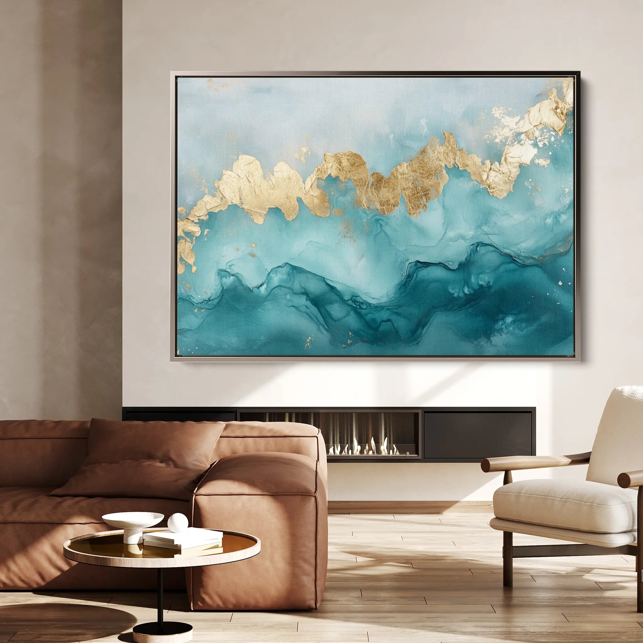 Abstract 463 Canvas Art 18" x 24" / 45 x 60 cm / Black