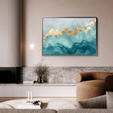 Abstract 463 Canvas Art 18" x 24" / 45 x 60 cm / Black