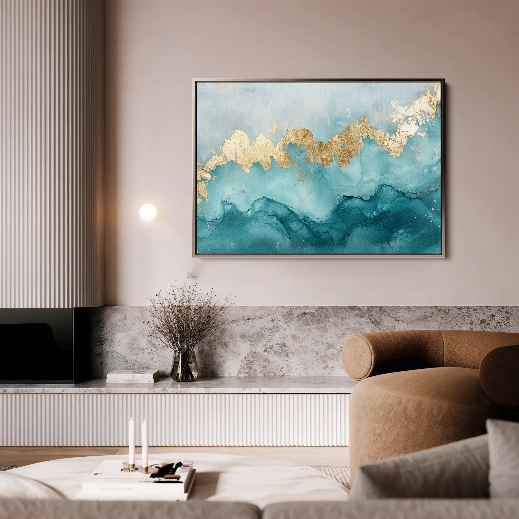 Abstract 463 Canvas Art 18" x 24" / 45 x 60 cm / Black