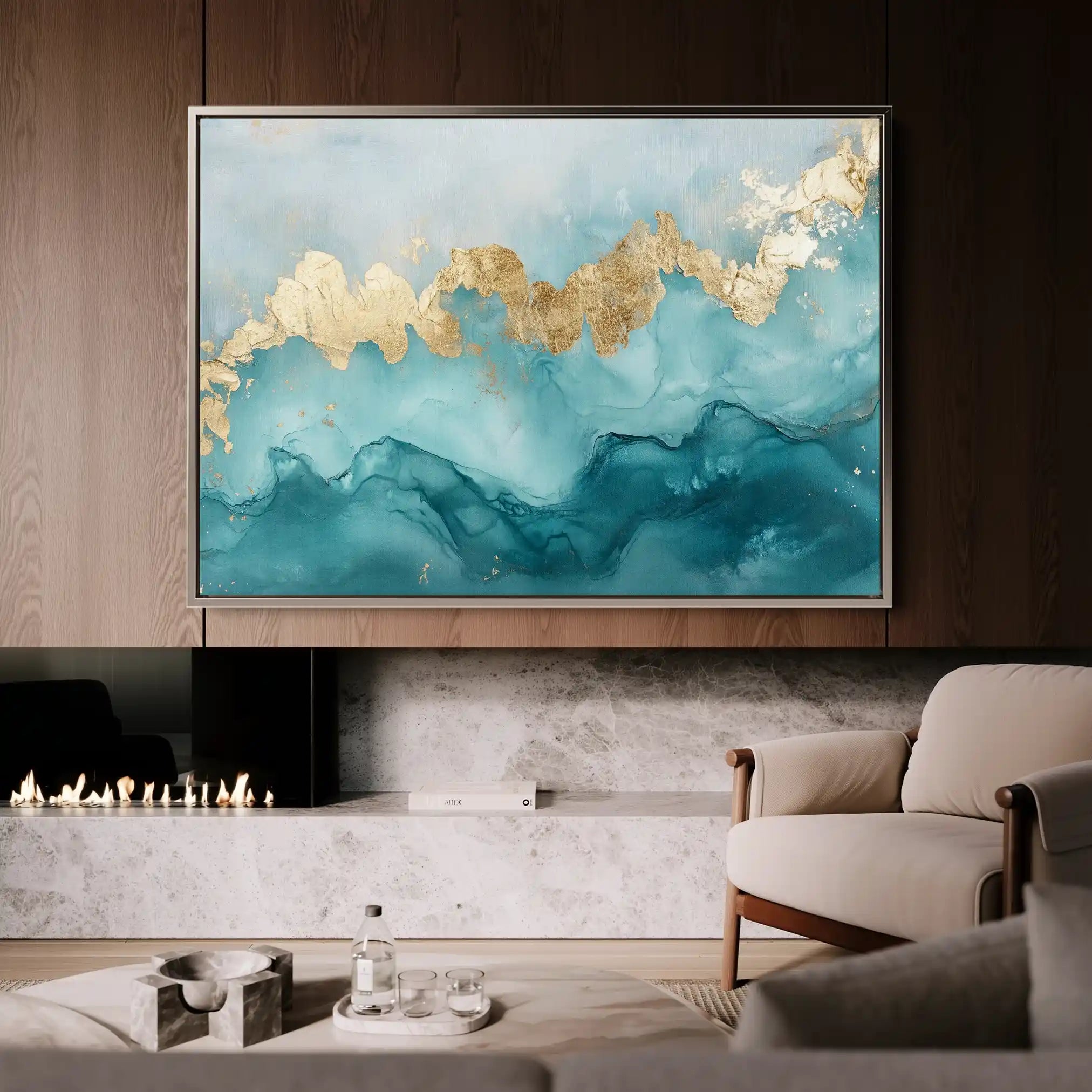 Abstract 463 Canvas Art 60 x 40 cm / Black