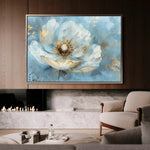 Floral 463 Canvas Art 18" x 24" / 45 x 60 cm / Black