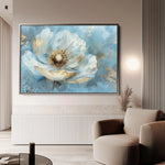 Floral 463 Canvas Art 18" x 24" / 45 x 60 cm / Black