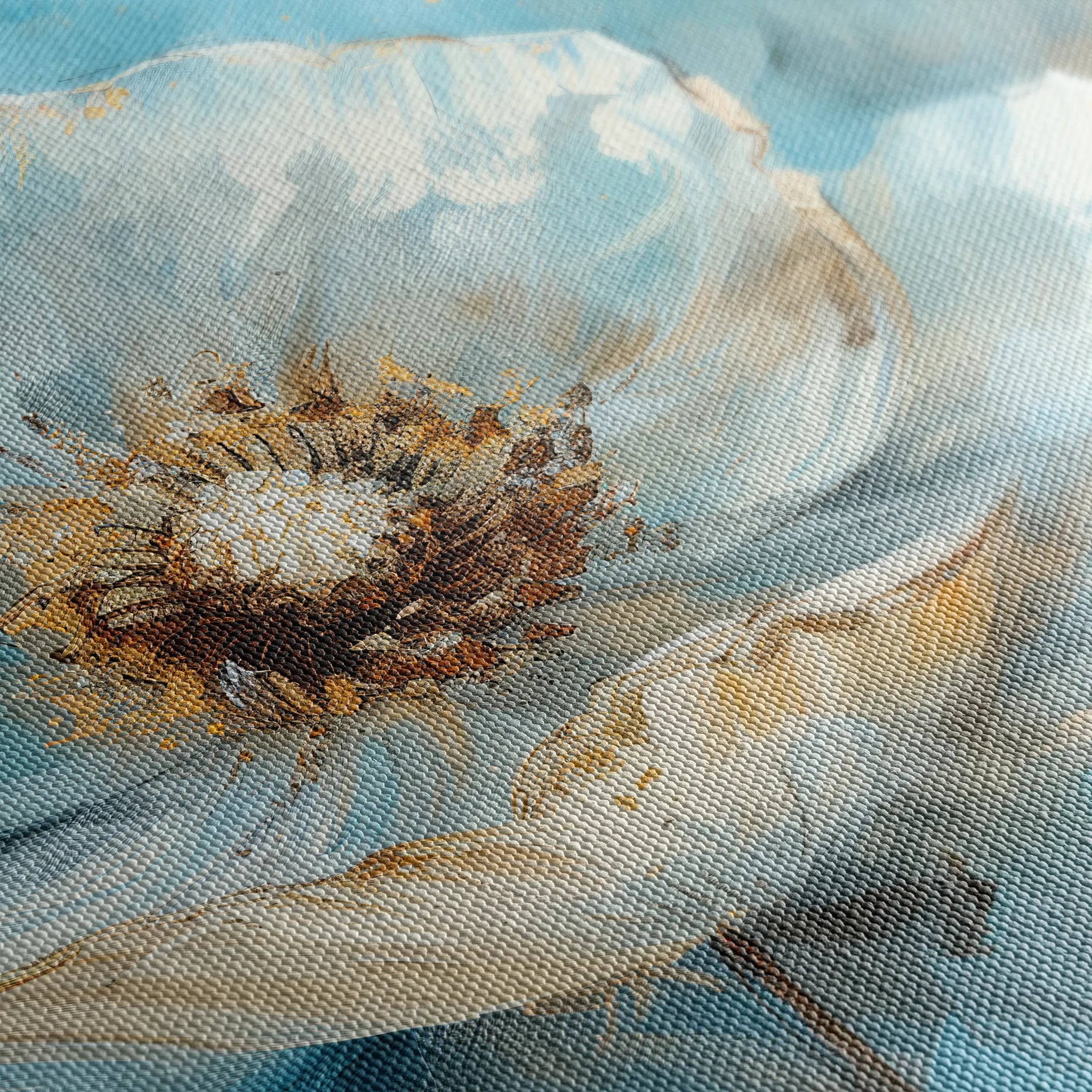 Floral 463 Canvas Art 18" x 24" / 45 x 60 cm / Black