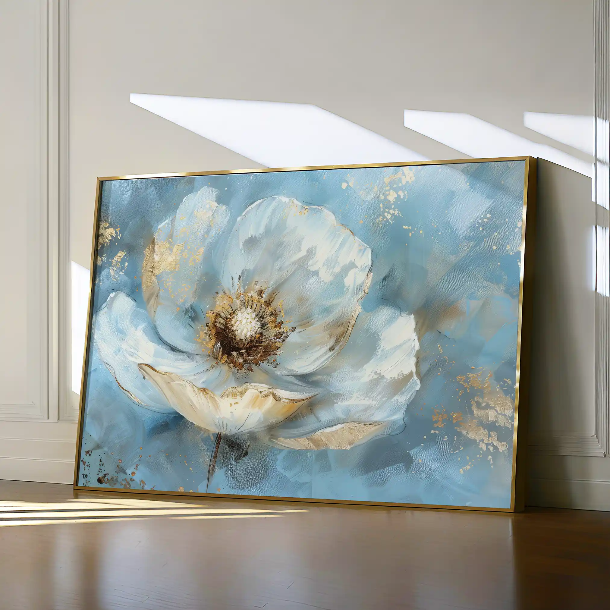 Floral 463 Canvas Art 60 x 40 cm / Black