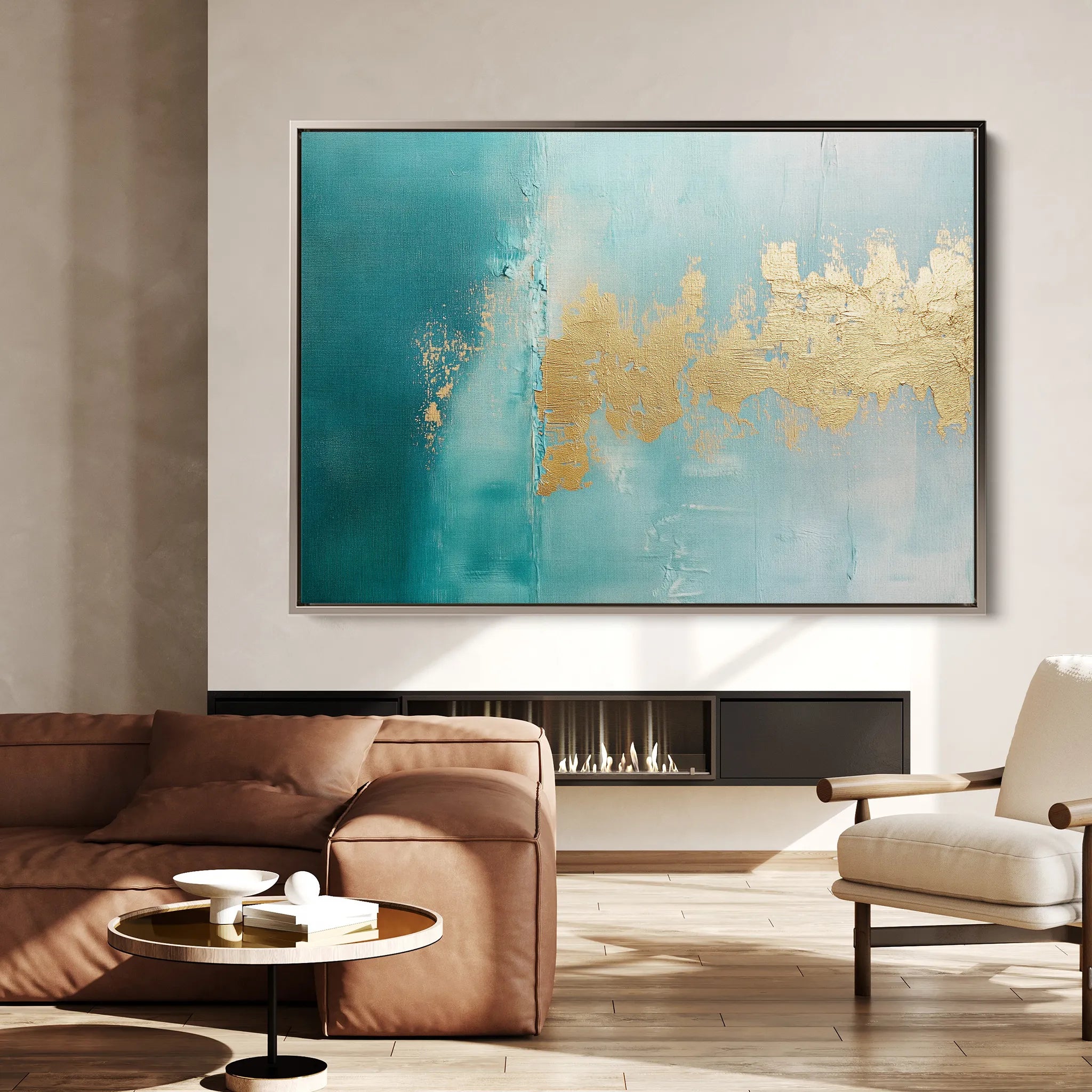 Abstract 464 Canvas Art 18" x 24" / 45 x 60 cm / Black