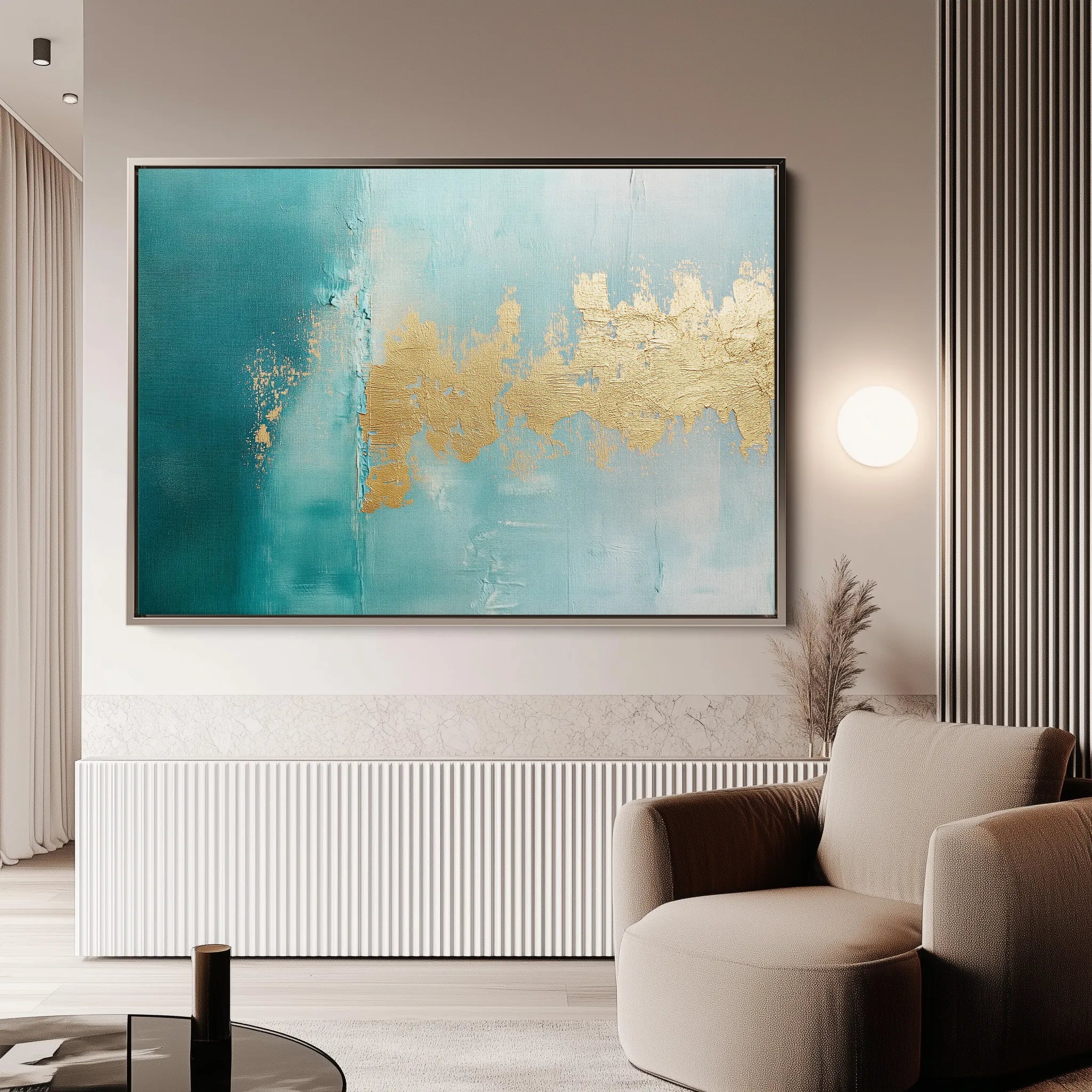 Abstract 464 Canvas Art 18" x 24" / 45 x 60 cm / Black