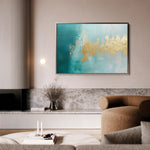 Abstract 464 Canvas Art 18" x 24" / 45 x 60 cm / Black