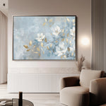 Floral 464 Canvas Art 18" x 24" / 45 x 60 cm / Black