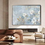 Floral 464 Canvas Art 18" x 24" / 45 x 60 cm / Black