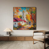 Landscape 464 Canvas Art 16" x 16" / 40 x 40 cm / Black