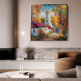 Landscape 464 Canvas Art 16" x 16" / 40 x 40 cm / Black